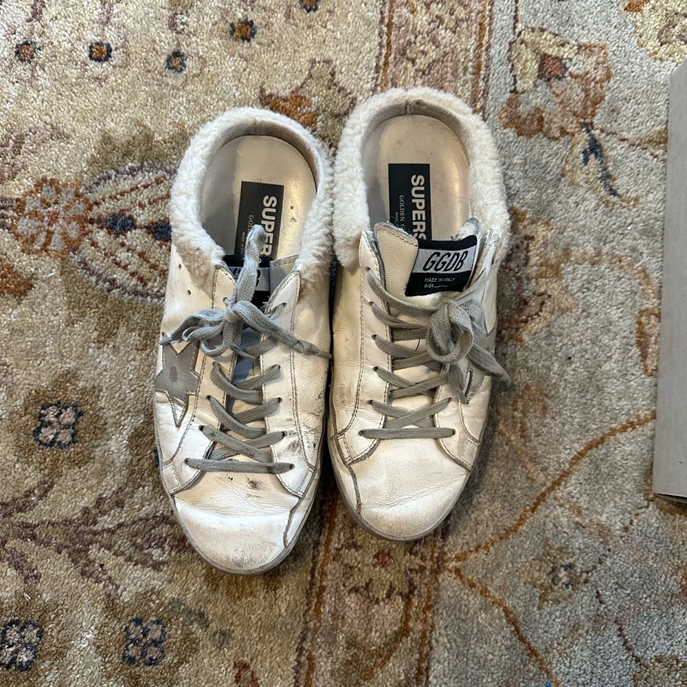 Golden goose size 40 mule sneakers
